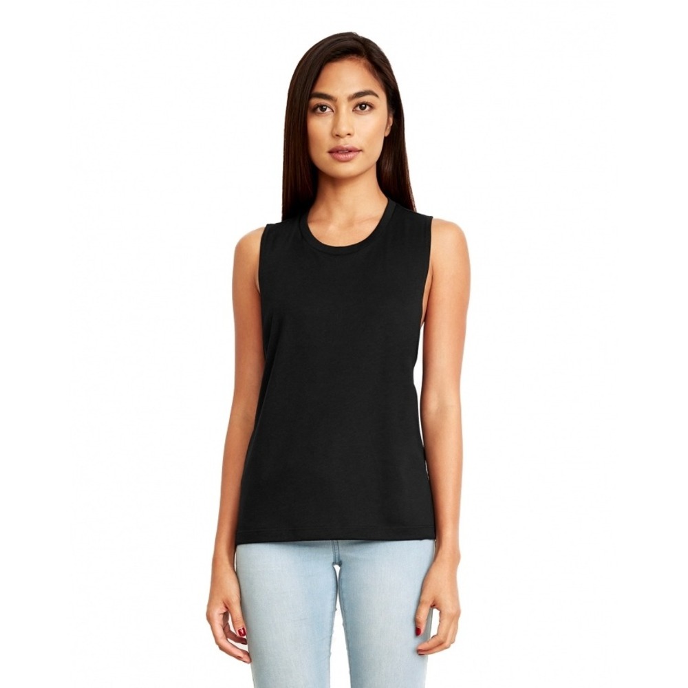 Next Level Festival Muscle Tank Women‎ Medium Black PreLoved